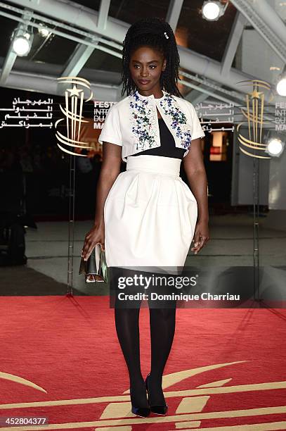 Actress Aïssa Maïga attends the 'Like Father, Like Son' premiere during the 13th Marrakech International Film Festival on December 1, 2013 in...