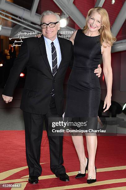 Director and Jury President Martin Scorsese and actress and Jury Member Patricia Clarkson attend the 'Like Father, Like Son' premiere during the 13th...