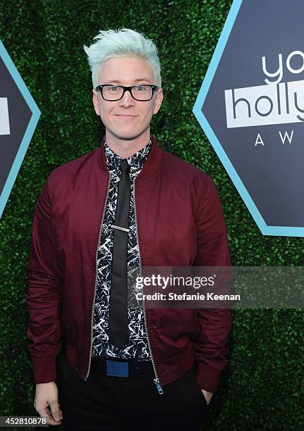 Internet personality Tyler Oakley attends 2014 Young Photo - Getty