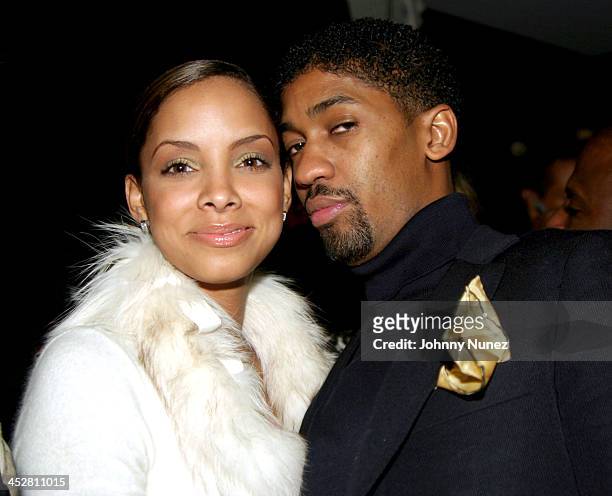 Miredys and Fonzworth Bentley during Sean P. Diddy Combs' Surprise 35th Birthday Party at Figa in New York City, New York, United States.