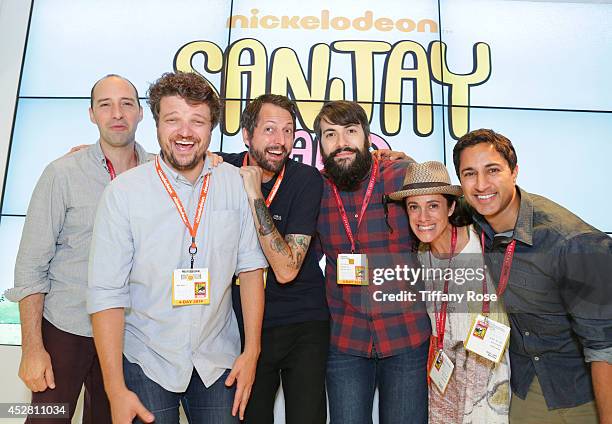 Actors Tony Hale and Matt Jones, creators of "Sanjay and Craig" Jim Dirschberger and Jay Howell and actors Nika Futterman and Maulik Pancholy attend...