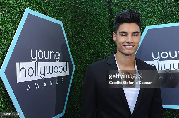 Recording artist Siva Kaneswaran attends the 2014 Young Hollywood Awards brought to you by Samsung Galaxy at The Wiltern on July 27, 2014 in Los...