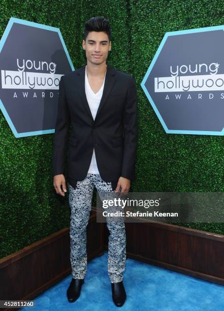 Recording artist Siva Kaneswaran attends the 2014 Young Hollywood Awards brought to you by Samsung Galaxy at The Wiltern on July 27, 2014 in Los...