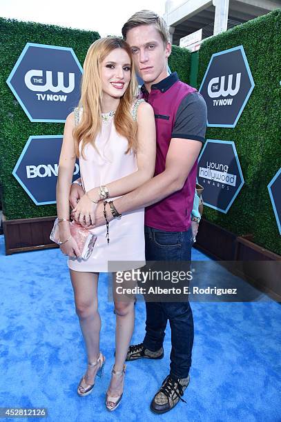 Actress Bella Thorne and Tristan Klier attend the 2014 Young Hollywood Awards brought to you by Samsung Galaxy at The Wiltern on July 27, 2014 in Los...