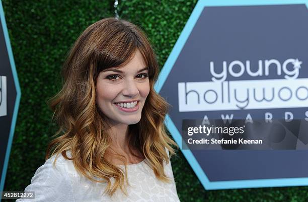 Actress Rachel Melvin attends the 2014 Young Hollywood Awards brought to you by Samsung Galaxy at The Wiltern on July 27, 2014 in Los Angeles,...