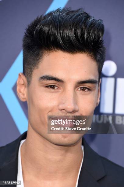 Recording artist Siva Kaneswaran attends the 2014 Young Hollywood Awards brought to you by Samsung Galaxy at The Wiltern on July 27, 2014 in Los...