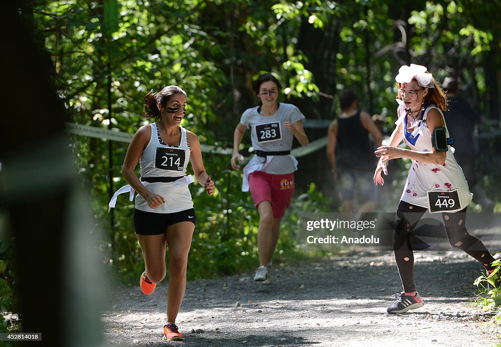 Running against zombies in Moscow