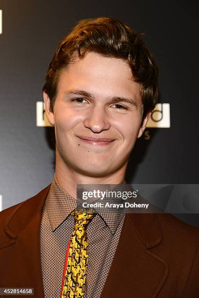 Actor Ansel Elgort attends the 2014 Young Hollywood Awards brought to you by Mr. Pink held at The Wiltern on July 27, 2014 in Los Angeles, California.