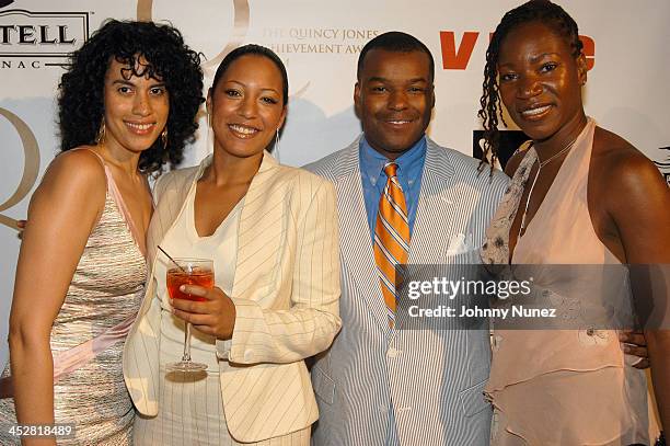 Mimi Valdes of Vibe, Tamara Gardellis of Martell, Kenard Gibbs of Vibe and Carol Watson of Vibe