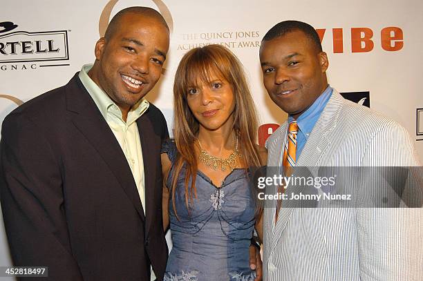 Chris Lighty of Violator, Sylvia Rhone and Kenard Gibbs of Vibe