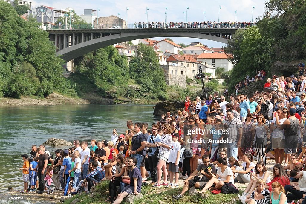 Traditional Mostar Old Bridge Diving Contest