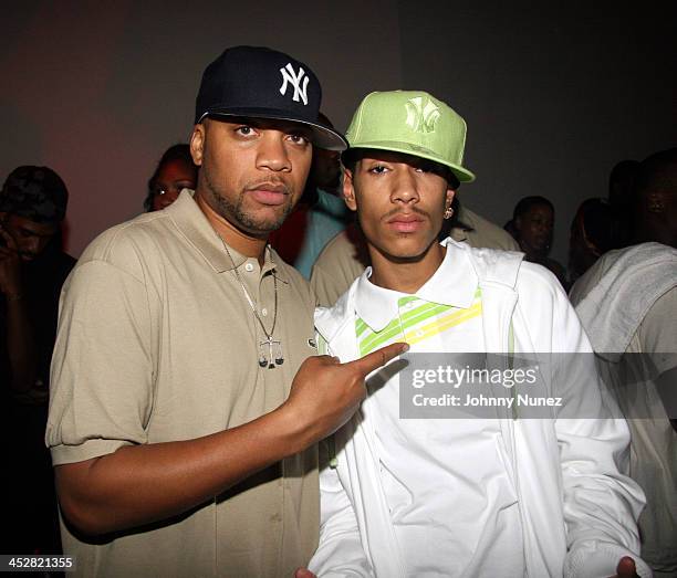 Kerry Krucial Brothers and illz during Relaunch of Allhiphop.com Hosted by Jermaine Dupree - Inside at The New Space in New York City, New York,...