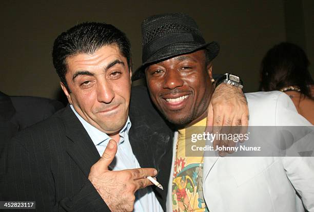 Jeweler Sol Raphael and Roger McKenzie during BJ Coleman's Birthday Party - August 24, 2005 at AER in New York City, New York, United States.