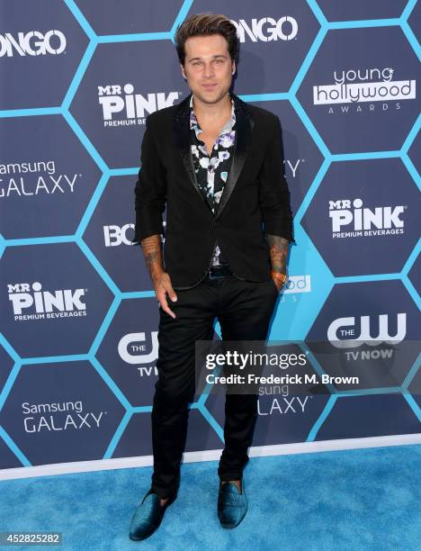 Singer Ryan Cabrera attends the 2014 Young Hollywood Awards brought to you by Samsung Galaxy at The Wiltern on July 27, 2014 in Los Angeles,...