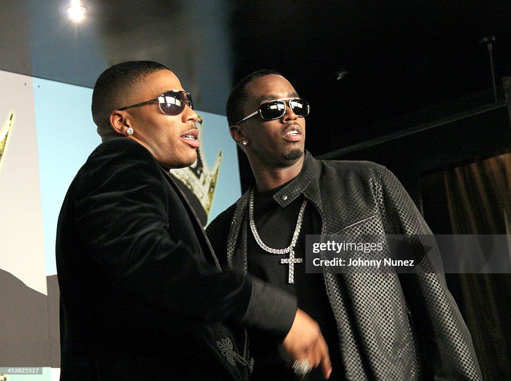 Nelly and Sean P. diddy Combs during Notorious B.I.G. Nasty Girl