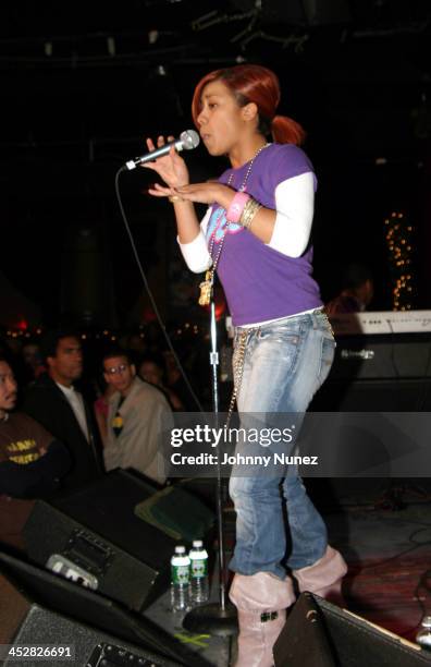 Keyshia Cole during Bilal in Concert with Guests Musiq, Keyshia Cole and Jaguar Wright - December 11, 2004 at B.B.Kings in New York City, New York,...