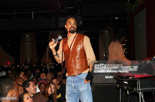 Bilal during Bilal in Concert with Guests Musiq, Keyshia Cole and Jaguar Wright - December 11, 2004 at B.B.Kings in New York City, New York, United...