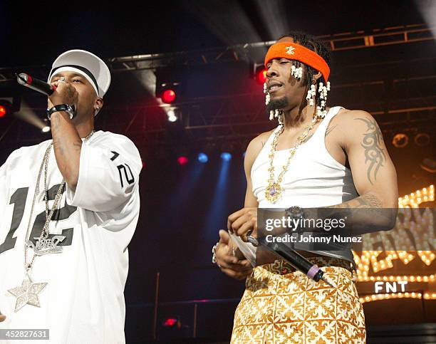 St. Lunatic and Big Gip during Nelly, Fat Joe and T.I. In Concert at Madison Square Garden - April 15, 2005 at Madison Square Garden in New York...