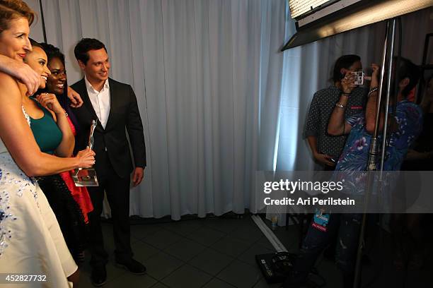 Actors Alysia Reiner, Matt McGorry, Pablo Schreiber, Dascha Polanco and Danielle Brooks attend the 2014 Young Hollywood Awards brought to you by...