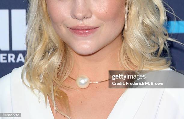 Actress Maddie Hasson attends the 2014 Young Hollywood Awards brought to you by Samsung Galaxy at The Wiltern on July 27, 2014 in Los Angeles,...