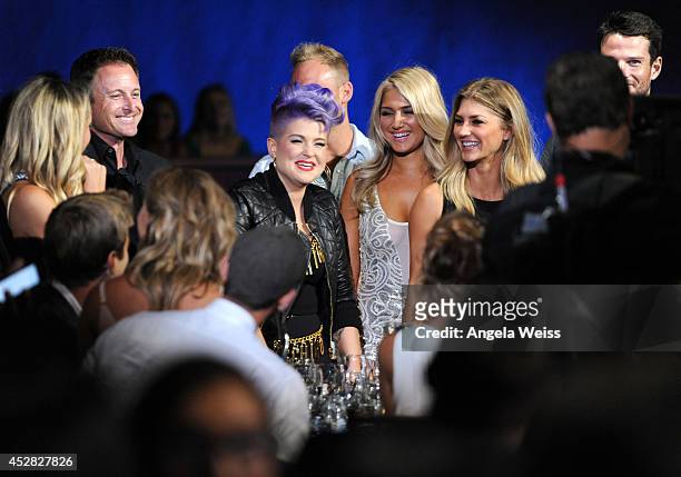 Host Kelly Osbourne , reality TV show host Chris Harrison and the casts of 'The Bachelor' and 'The Bachelorette' attend the 2014 Young Hollywood...