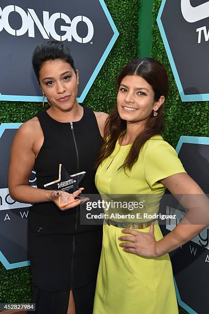 Actress Gina Rodriguez attends the 2014 Young Hollywood Awards brought to you by Samsung Galaxy at The Wiltern on July 27, 2014 in Los Angeles,...