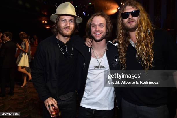 Professional snowboarder Louie Vito and guests at the 2014 Young Hollywood Awards brought to you by Samsung Galaxy at The Wiltern on July 27, 2014 in...