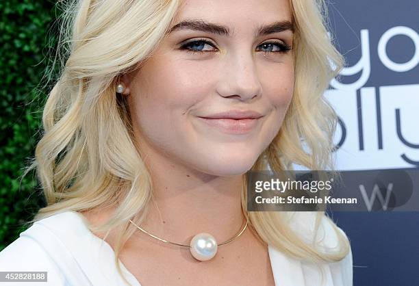 Actress Maddie Hassen attends the 2014 Young Hollywood Awards brought to you by Samsung Galaxy at The Wiltern on July 27, 2014 in Los Angeles,...