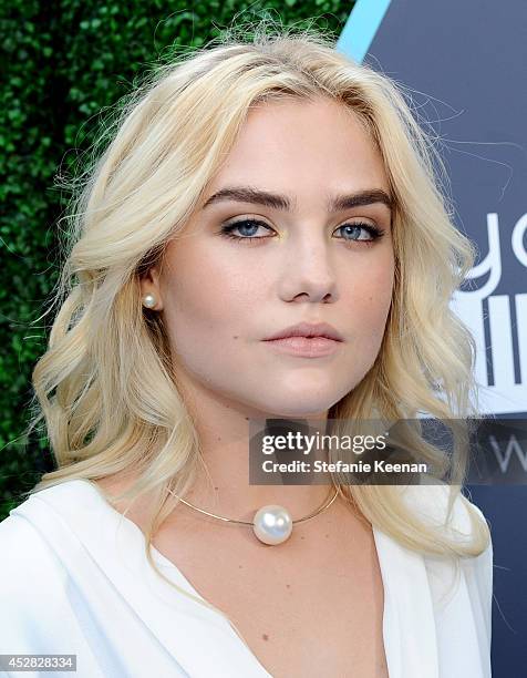 Actress Maddie Hassen attends the 2014 Young Hollywood Awards brought to you by Samsung Galaxy at The Wiltern on July 27, 2014 in Los Angeles,...