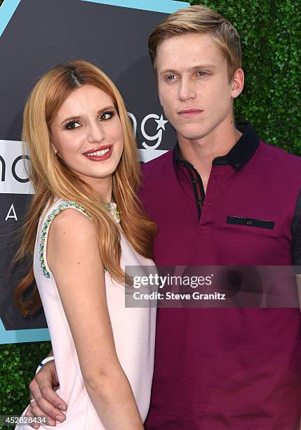 Bella Thorne and Tristan Klier arrives at the 16th Annual Young Hollywood Awards at The Wiltern on July 27, 2014 in Los Angeles, California.