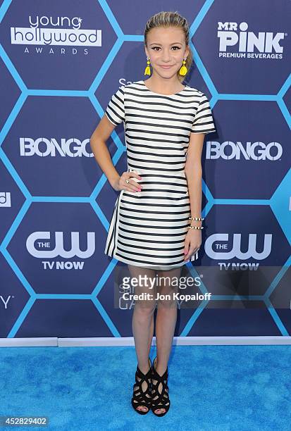 Actress G. Hannelius arrives at the 16th Annual Young Hollywood Awards at The Wiltern on July 27, 2014 in Los Angeles, California.