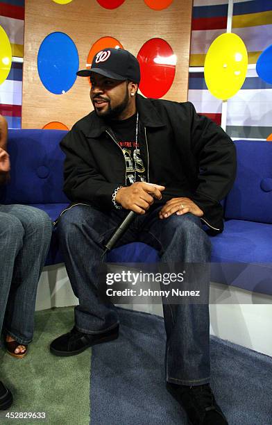 Mariah Carey and Ice Cube Visit BET's 106 & Park - April 13, 2006, News Photo