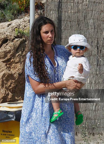 Tatiana Santo Domingo and Sacha Casiraghi are seen on July 26, 2014 in Ibiza, Spain.