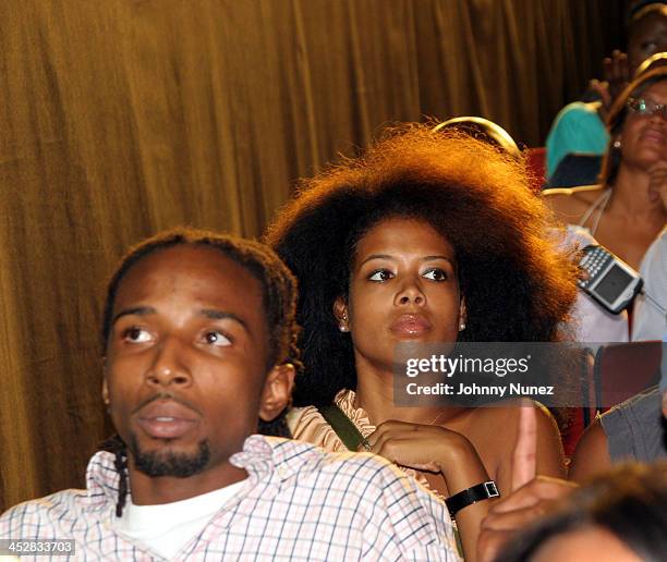 Kelis during Olympus Fashion Week Spring 2006 - Baby Phat - Front Row and Backstage at Radio City Music Hall in New York City, New York, United...