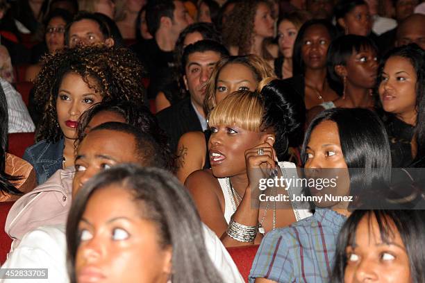 Remy Martin during Olympus Fashion Week Spring 2006 - Baby Phat - Front Row and Backstage at Radio City Music Hall in New York City, New York, United...