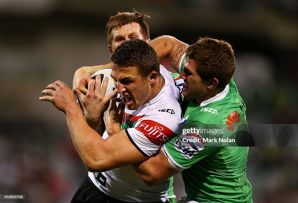 NRL Rd 20 - Raiders v Rabbitohs