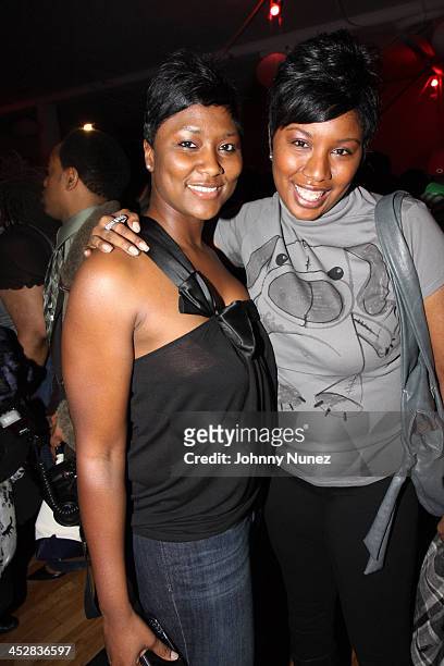 Jamilah Creekmur and Shakara Bridgers attend the KING Magazine 50th issue celebration at a private location on February 24, 2009 in New York City.