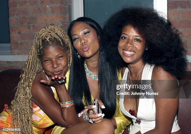 Misa Hilton-Brim,Kimora Lee Simmons and Kelis during Baby Phat After Party V.I.P. Room - September 11, 2005 at Guest House in New York, New York,...