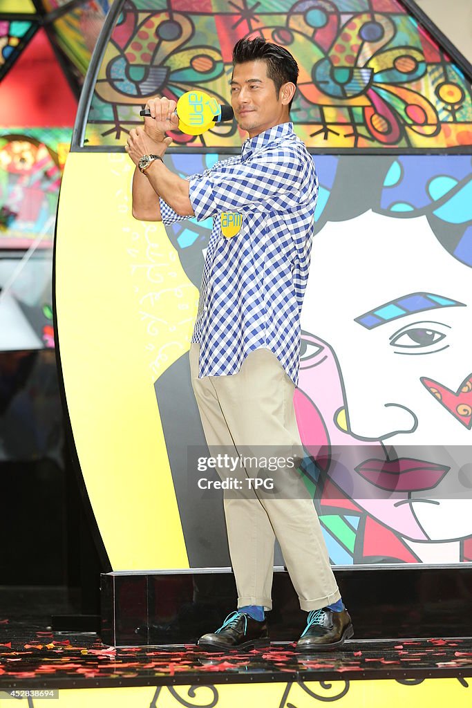 Aaron Kwok Attends Art Activity In Hong Kong