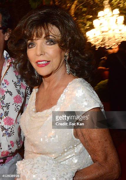Joan Collins attends the Monika Bacardi Summer Party 2014 St Tropez at Les Moulins de Ramatuelle on July 27, 2014 in Saint Tropez, France. Ê