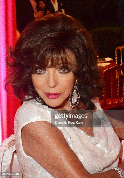 Joan Collins attends the Monika Bacardi Summer Party 2014 St Tropez at Les Moulins de Ramatuelle on July 27, 2014 in Saint Tropez, France.