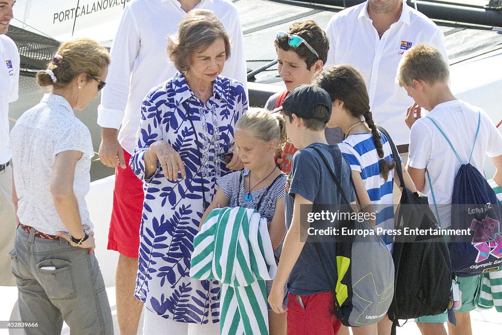 Spanish Royals Sighting In Mallorca - July 28, 2014