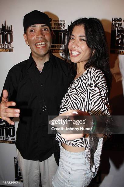 Luis Antonio Ramos and La Bruja attend the 10th New York International Latino Film Festival Opening Night Party at Imperial Club on July 28, 2009 in...