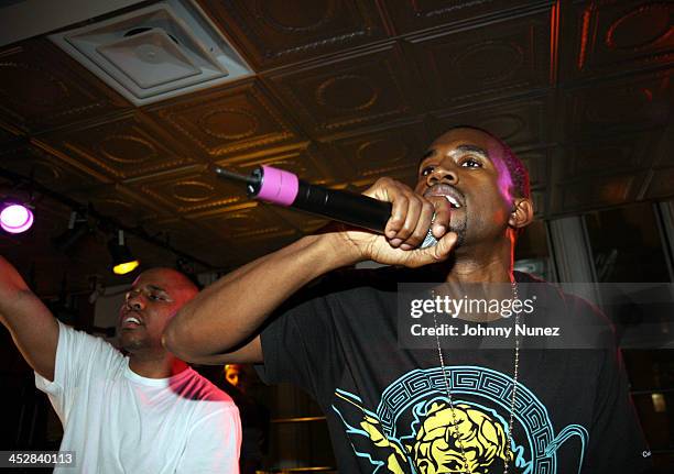 Consequence and Kanye West during Consequence Launch Party with Surprise Performance - March 15, 2007 at Ecko Show Room NYC in New York City, New...