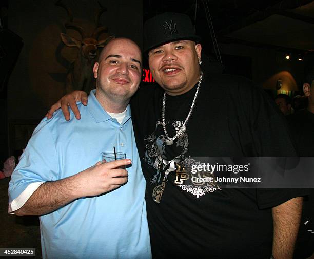 Joey IE and Fat Joe during Baby Shower for Lorena Rios, Fat Joe's Wife at Cain in New York, New York, United States.