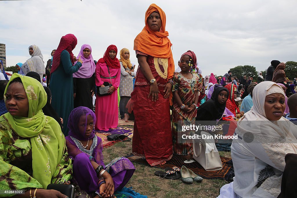 Muslims Celebrate The Festival Of Eid In London