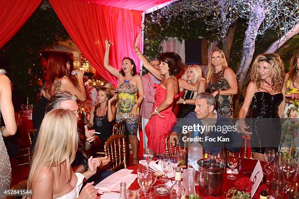 General view of atmosphere during the Monika Bacardi Summer Party 2014 St Tropez at Les Moulins de Ramatuelle on July 27, 2014 in Saint Tropez,...