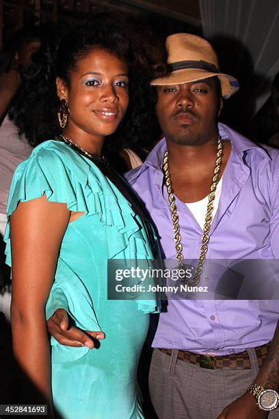 Kelis and Nas during Nas Birthday Party - September 12, 2005 at Butter in New York City, New York, United States.