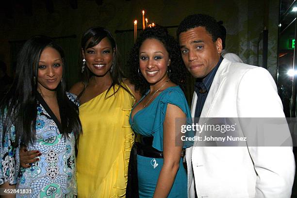 Tia Mowry, Garcelle Beauvais, Tamera Mowry and Michael Ealy