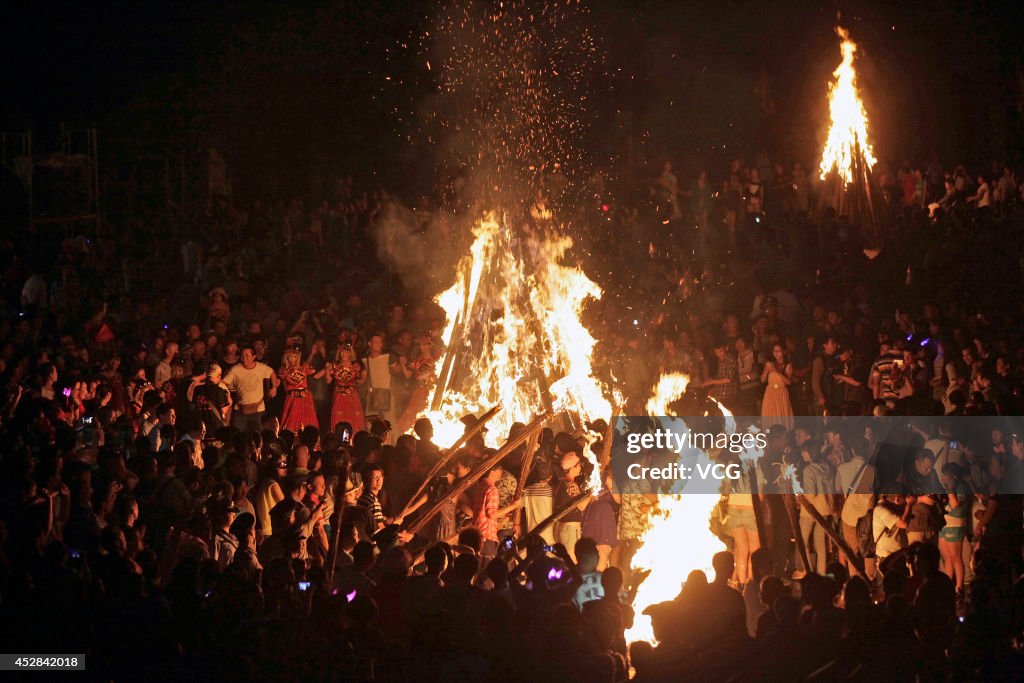 Yi People Celebrate The Torch Festival In Sichuan